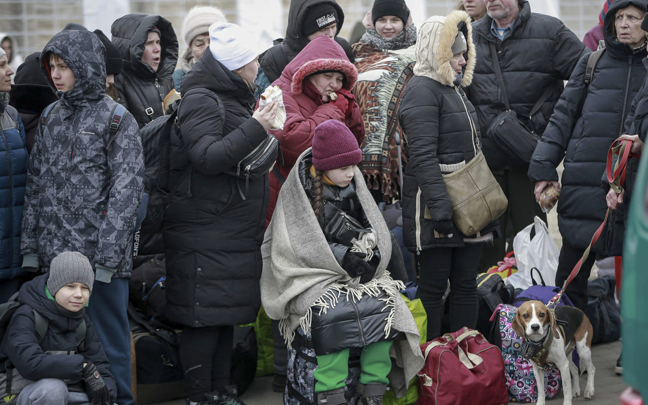 As Ukrainians flee, ‘we even feel a bit guilty we are OK’